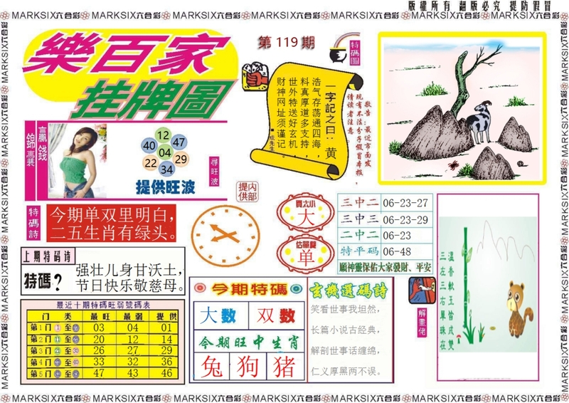 图片如未更新，可能正在上传中，或者开奖日再来看看，不便之处请谅解！