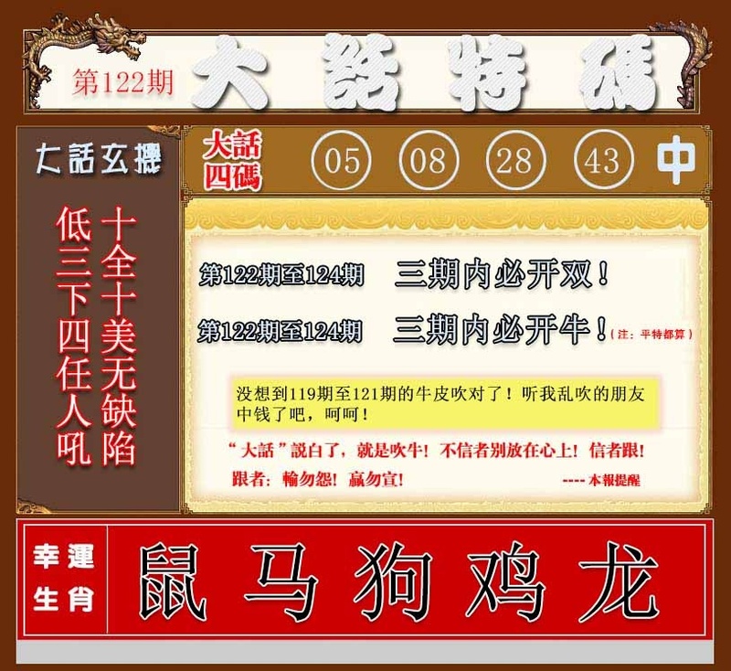 图片如未更新，可能正在上传中，或者开奖日再来看看，不便之处请谅解！