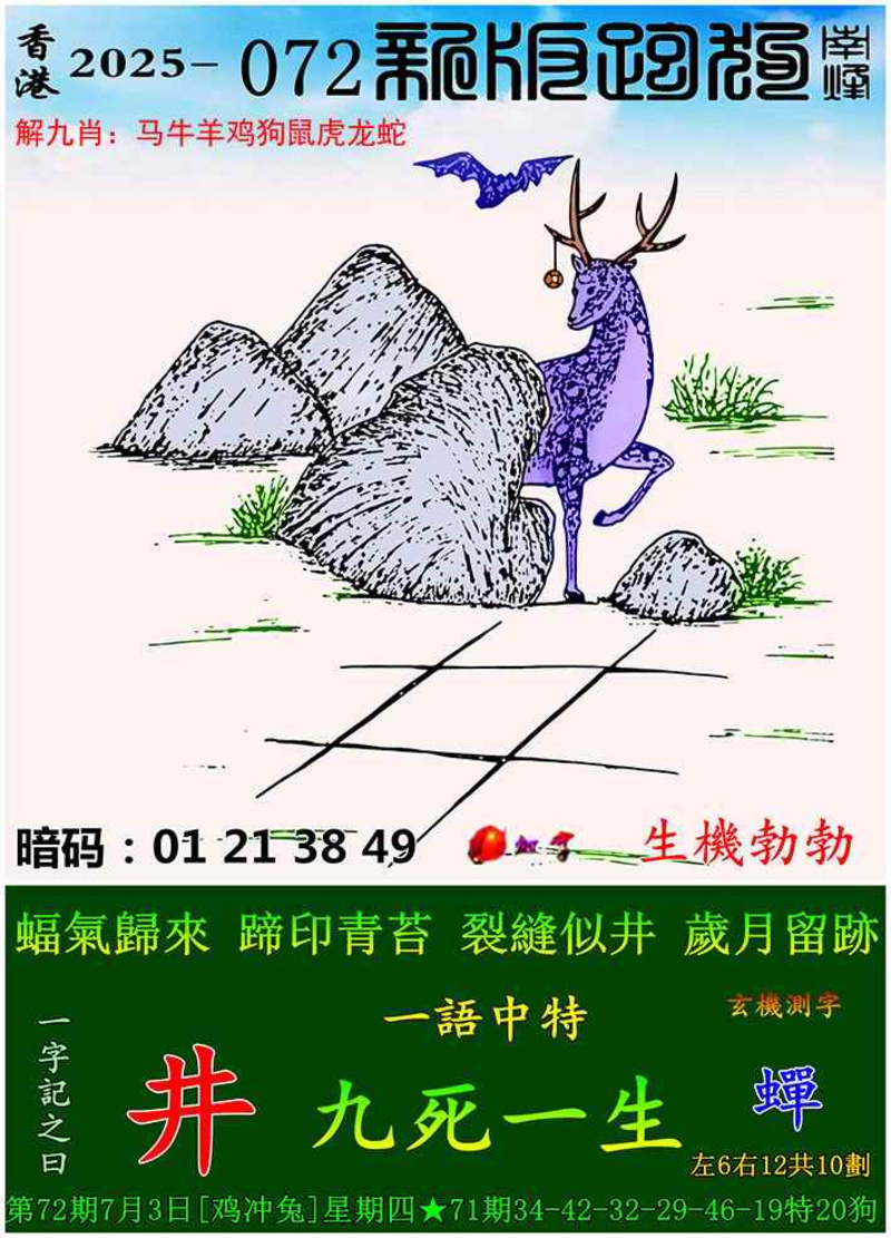 图片如未更新，可能正在上传中，或者开奖日再来看看，不便之处请谅解！
